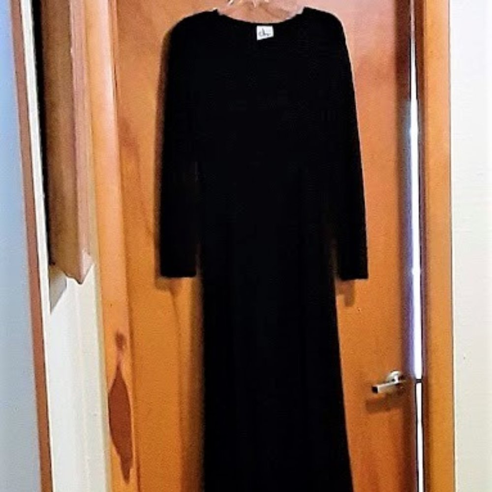 BLACK "CHAN" MAXI DRESS SIZE 14